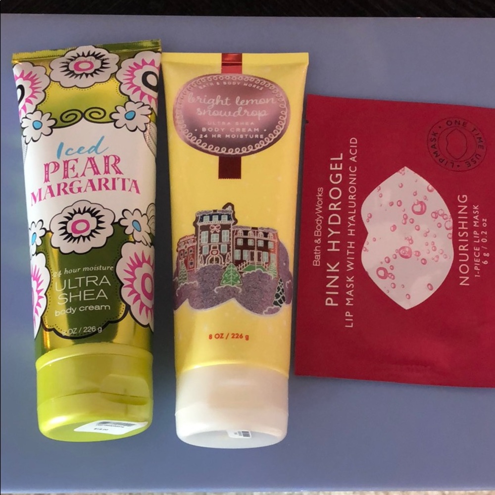 Bath and body works body cream and mask